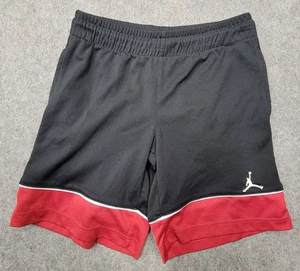 NIKE Air Jordan Jumpman Boy Youth Basketball Shorts Black Red Size S 8-10 - Picture 1 of 5