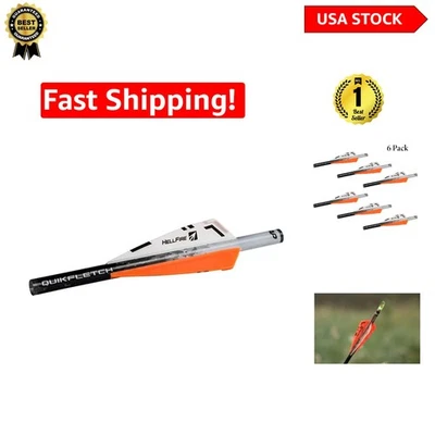 NAP Quikfletch Hellfire 3" Vanes -  Arrow Fletching System (Pack of 6) - Image 1 of 4