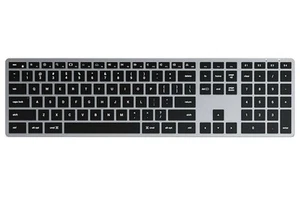 Satechi Slim X3 Bluetooth Backlit Keyboard with Numeric Keypad – Illuminated Key - Picture 1 of 2