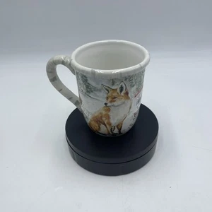 Certified International Winter's Walk 16 oz. Fox Mug - Picture 1 of 7