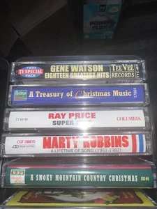 15 CASSETTE TAPE LOT VARIOUS COUNTRY Artists Watson Price Robbins Plus Case Used - Picture 1 of 3