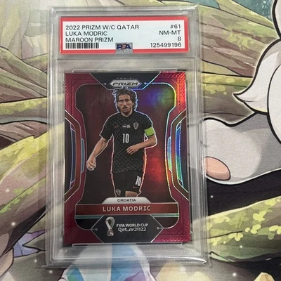 2022 PANINI PRIZM WORLD CUP QATAR #61 LUKA MODRIC MAROON PRIZM /22 - Image 1 of 2