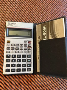 Calculadora científica vintage SHARP EL-506H con estuche. Probado funcionando bien! - Imagen 1 de 2