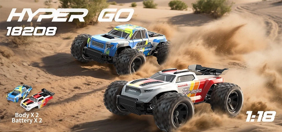 Mei Jiaxin MJX Cross-Border 18208 Brushed 1:18 Car with Independent ESC, 17KG Di - Image 1 of 4