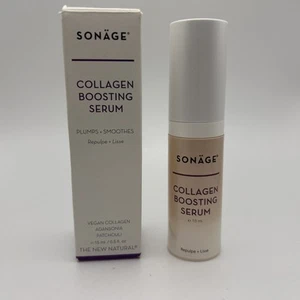 SONÄGE Collagen Boosting Serum • 0.5 Fl Oz/15ml New In Box - Picture 1 of 3