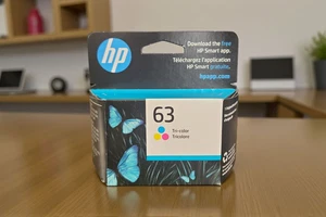 HP 63 Tri-Color Ink Cartridges, F6U61AN, 165 Pages, Exp 07/2026 - Picture 1 of 2