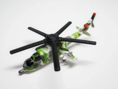Micro Machines Military MI-24 Attack Gunship Helicopter Soviet Russian Green - Image 1 of 4