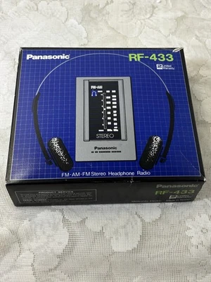 Vintage Panasonic RF-433 In Box Portable Radio Receiver Stereo Turns On Static - Image 1 of 4