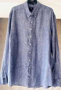 Immaculate Gant 3XL "LINEN Chambray" light denim blue shirt  - LOVE IT!! - Picture 1 of 10