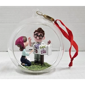 Disney Pixar Up Sketchbook Ornament Carl & Ellie Mailbox Glass Globe 2019 Legacy - Picture 1 of 3
