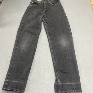 Levis 560 Black Jeans Womens 5 REG M Loose Fit Straight Leg 26x30 Vintage USA - Picture 1 of 19