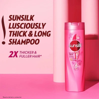 Sunsilk Shampoo Full Size | For Lusciously Thick & Long Hair 80 ML - Image 1 of 4