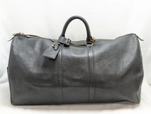 Bolso de Viaje Boston LOUIS VUITTON Epi Keepall 55 Negro M59052 VI881 Auténtico LV - Imagen 1 de 24