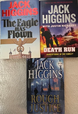 Jack Higgins, The Eagle Has Flown; Death Run; Rough Justice Foto 1 de 4