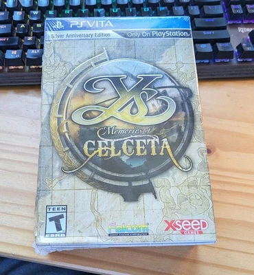 PS PlayStation Vita Ys Memories of Celceta Edición Aniversario Plata NUEVO Foto 1 de 4