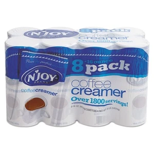 N'Joy Brand Non-Dairy Coffee Creamer 16oz - 8 cainster - Picture 1 of 1