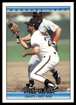 1992 Donruss #214 Will Clark - Image 1 of 2