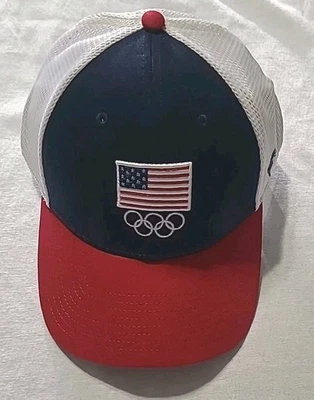 Fanatics Team USA Olympics 2024 Mens Trucker Snapback  Mesh Cap NWT  - Image 1 of 4