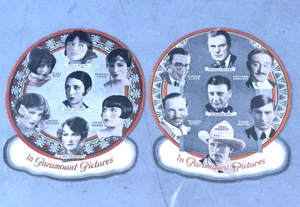 1920s Paramount Pictures Silent Film Movie Star Promo Hand Fan Bow Brooks Lloyd - Picture 1 of 7