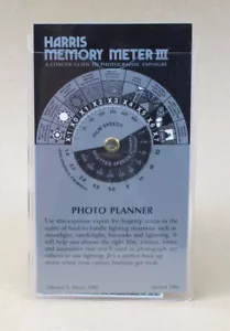 Vintage Harris Memory Meter III Photographic Exposure Guide Photo Planner LN - Bild 1 von 3