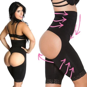 Women High Waist Butt Lifter Trainer Thigh Control Full Body Shapewear Bodysuit - Picture 1 of 11