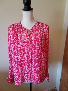 Calvin Klein Women's PXL Shirt and Cami Long Sleeve Pink - FLAW/SIZE - Picture 1 of 15