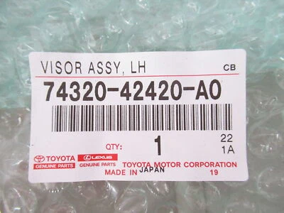 Parasol delantero izquierdo genuino OEM Toyota 74320-42420-A0 2004-2005 RAV4 Foto 1 de 4