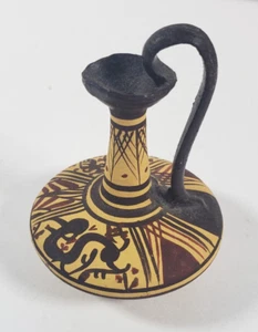 Micro Greek Pottery Pitcher Geometrical Design Museum Replica Circa 800-701 2.5" - Picture 1 of 5