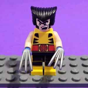 LEGO Marvel Wolverine Minifigure Marvel Comics X-Men Mutants (1c) - Picture 1 of 4