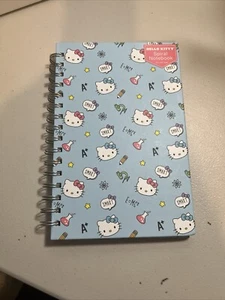 NEW 2024 Sanrio Hello Kitty Blue Spiral Notebook Hard Cover 11x8.5 Lined - Picture 1 of 5