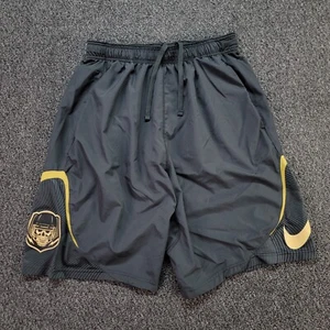 Nike Shorts Men Large Gray Gridiron Gang Football Athletic Drawstring Sports 11" - Picture 1 of 16