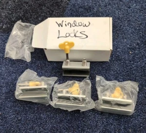 Schiebefensterschlösser mit Schlüssel verstellbare Sicherheitsstopper für Haus & Büro - Bild 1 von 8