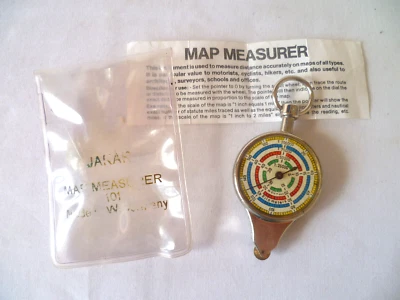 INSTRUMENT DE MESURE ANCIEN CURVIMÈTRE POUR CARTE ROUTIÈRE (1) - Photo 1/4