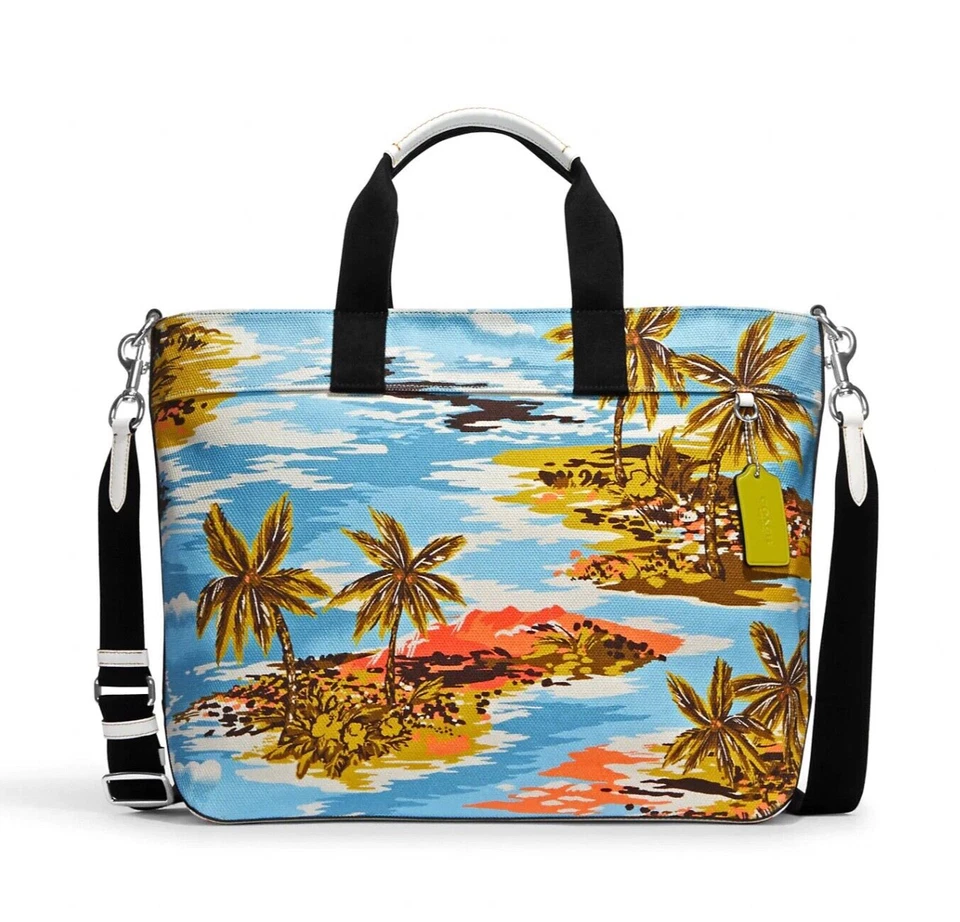 Coach MEN'S Tote 38 With Hawaiian Print CK261 ( excluding the wristlet)