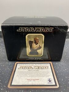 Gentle Giant Star Wars Mace Windu Collectible Bust RARE NEW