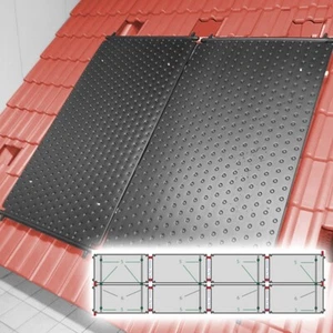 SET Poolheizung HelioPool® I 4 x 2 Stk waagerecht I 9,6 qm Absorber Pool - Bild 1 von 5