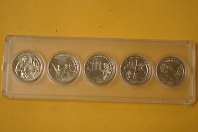 2019 W Complete 5 Quarter Set - Very Hard To Find Now - West Point Mint - Image 1 of 4