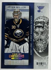 2013-14 Panini Playoff Contenders Ryan Miller Gold /100 #99