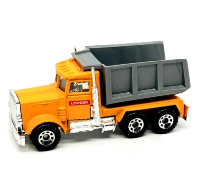 Matchbox International 30 Peterbilt Tipper Truck, light orange "Losinger", mint! — 第 1/4 张图片