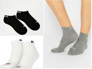 Puma Sports Socks for Men's and Women's Logo Sock 2-pack Bodywear White NEW
