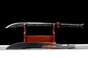 Handmade Broadsword Dao Chinese Kung Fu Blade Sword Sharp Manganese Steel Edge R - Picture 1 of 11