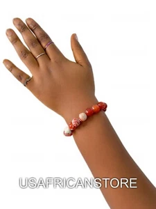 Stone Bracelet Charms | Handmade, Beaded Bracelet, Unisex, Adjustable Bangle. - Picture 1 of 3