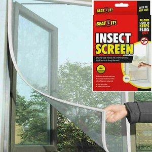 Large Window Screen Mesh Net Bug Mosquito Fly Insect Moth Door Netting UK - Picture 1 of 27