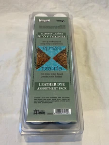 Tandy Leather Eco-Flo Leather Dye Assorted Pack 12 - 1.5 Oz See Desc for colors. - Picture 1 of 7