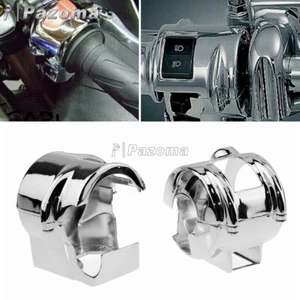 Chrome Motorcycle Handlebar Switch Housing Cover For Honda VTX 1300 VT 750 600 - Picture 1 of 9