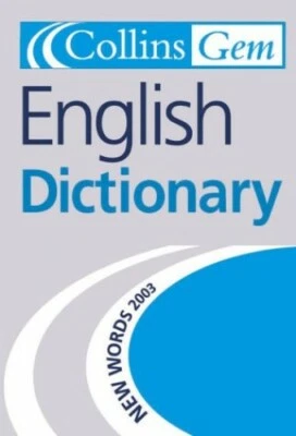 English Dictionary: silver/blue cover (Collins Gem) by Na Paperback Book The - Image 1 of 2