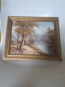 1960s oil painting landscape by I.Cafieri. Signed. - Picture 1 of 6