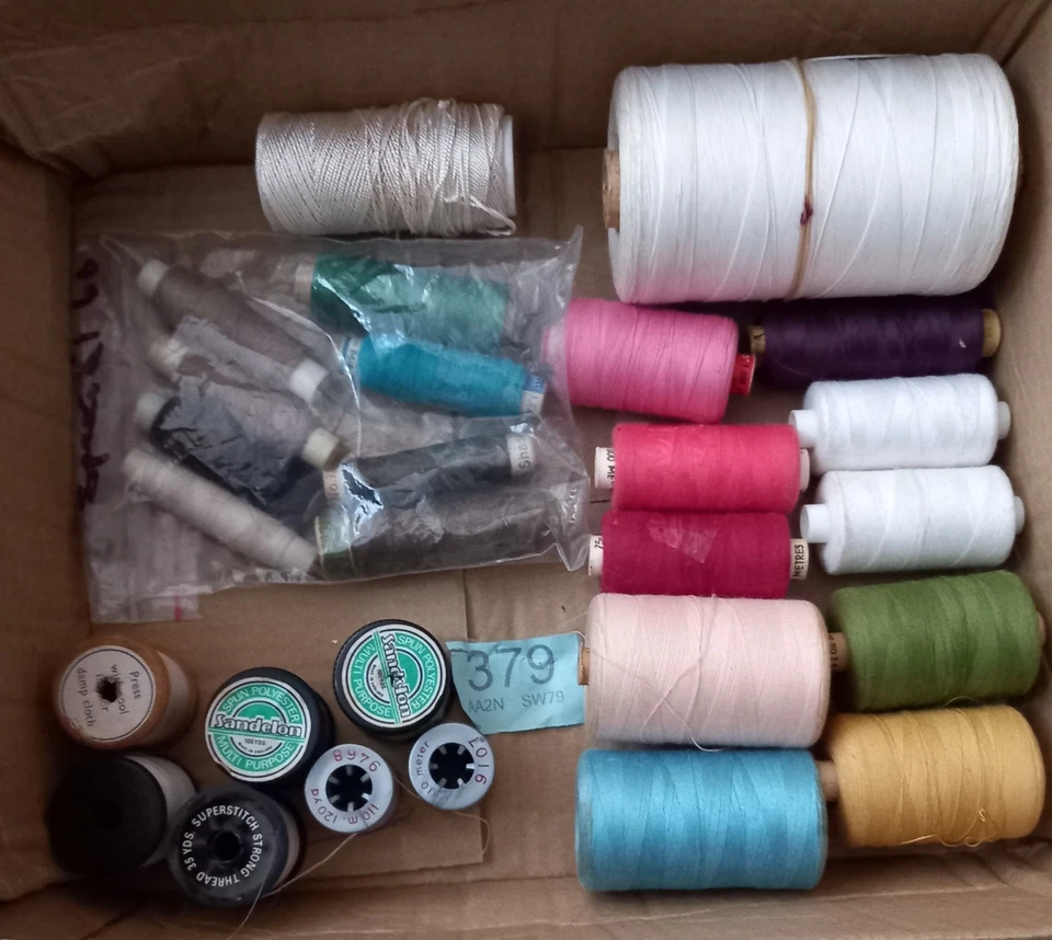 Job Lot Of Mixed Sewing Threads. Makes, Sizes, Weight and Uses.  Plenty Left - Image 1 of 1