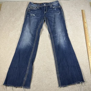ROCK REVIVAL KAI BOOT donna 30 *32x32* jeans blu vita bassa elasticizzato VEDI FOTO - Foto 1 di 20