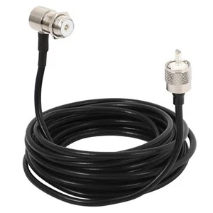 2X(16Ft RG58 PL259 UHF zu SO239-Steckverbinder für Autoradio-Mobilfunkanten7810 - Zdjęcie 1 z 8
